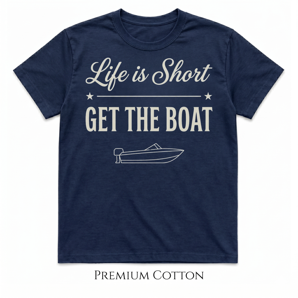 Life Is Short - Get The Boat T-Shirt