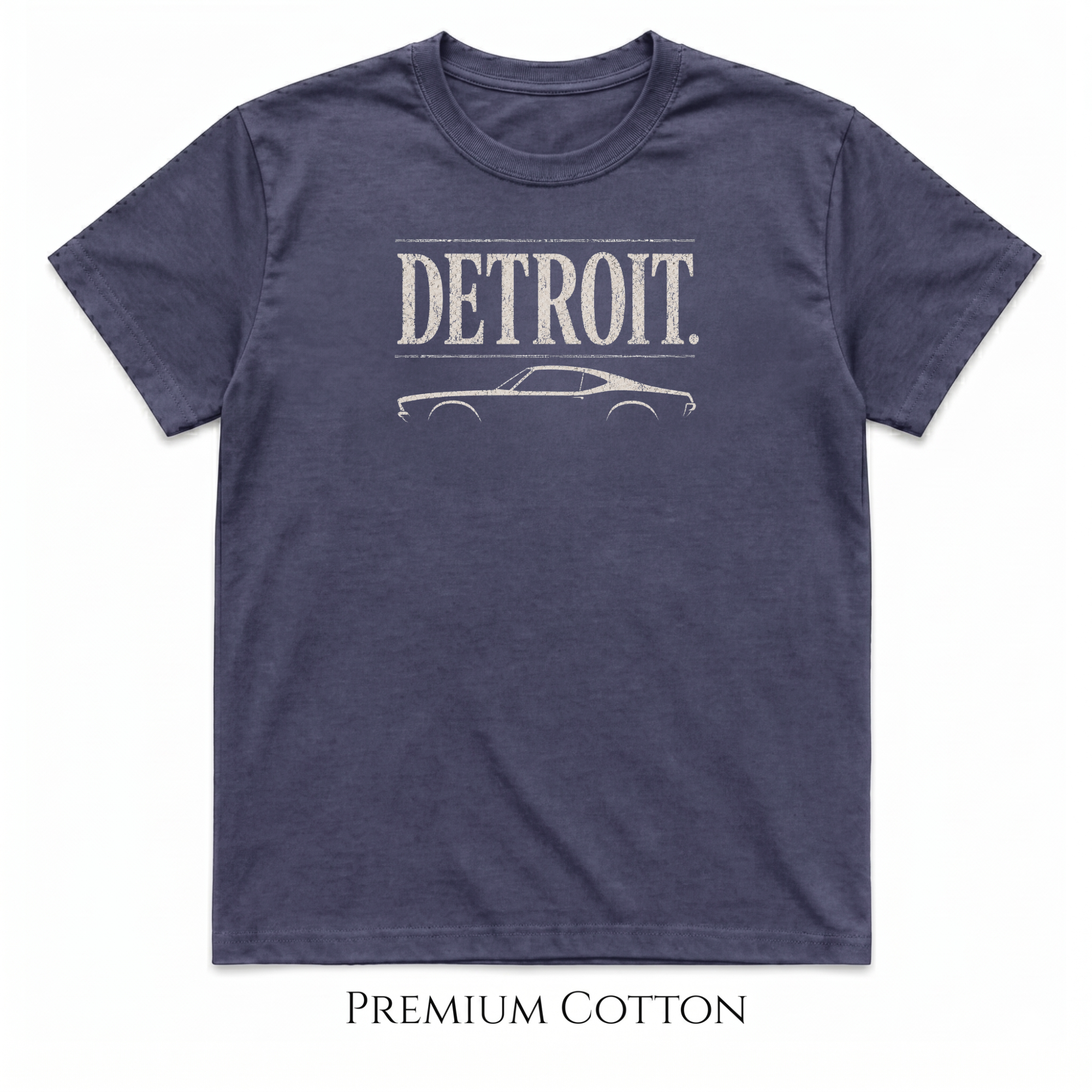 Detroit Car Culture T-Shirt | Vintage Muscle Car Tee | City Garage Collection
