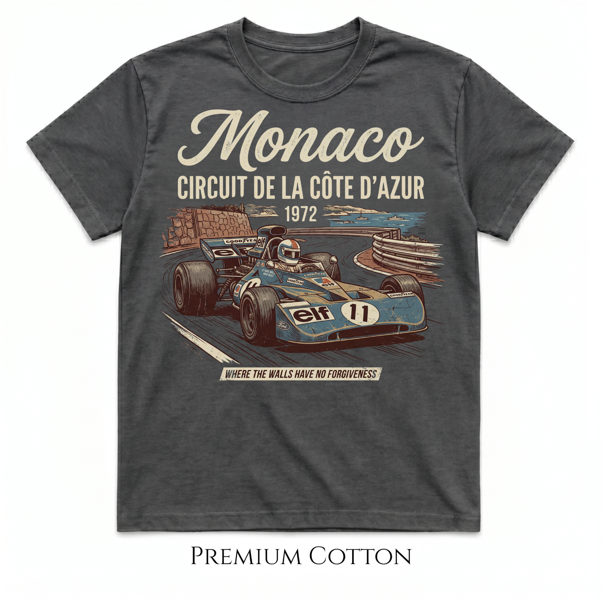 Where The Walls Have No Forgiveness Monaco 1972  T-Shirt