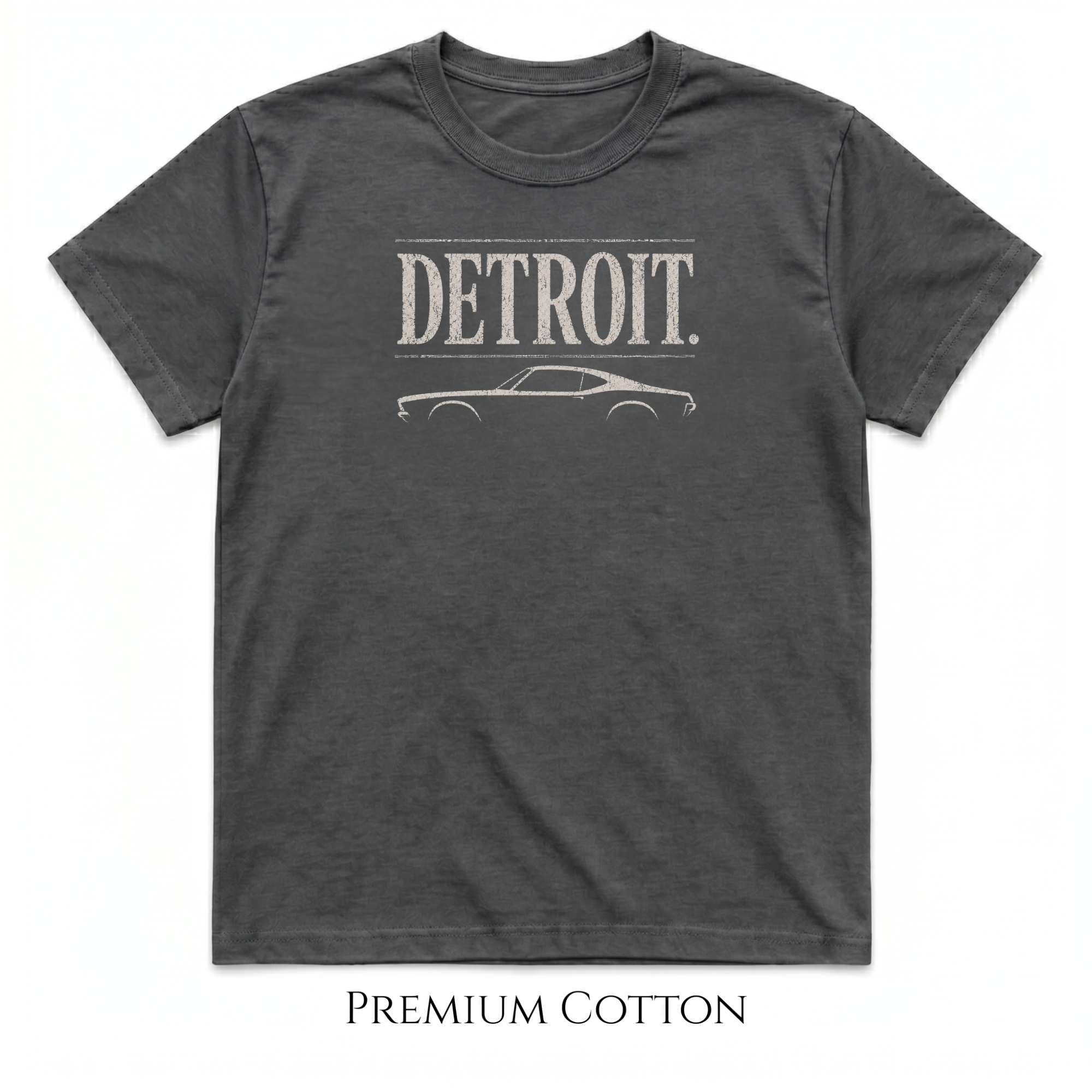 Detroit Car Culture T-Shirt | Vintage Muscle Car Tee | City Garage Collection