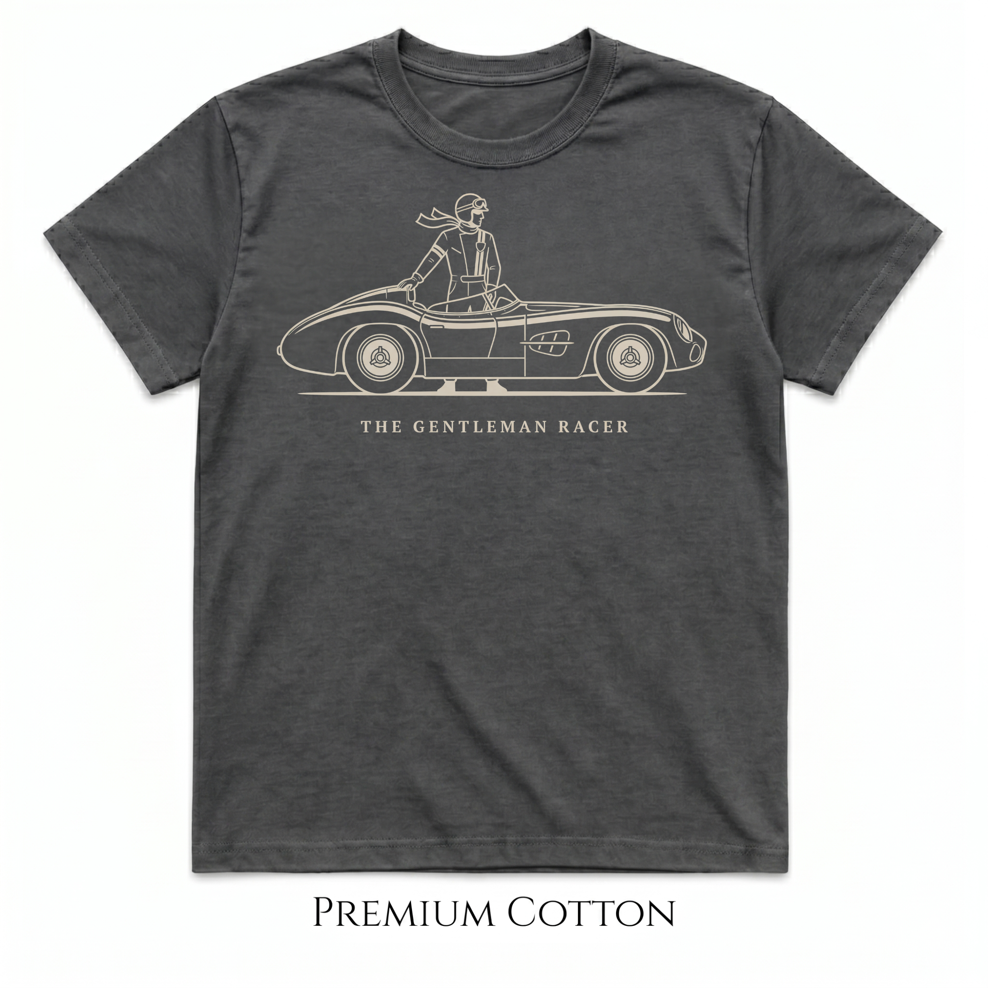 Vintage Racing Car T-Shirt — "The Gentleman's Racer" Classic Driver Tee