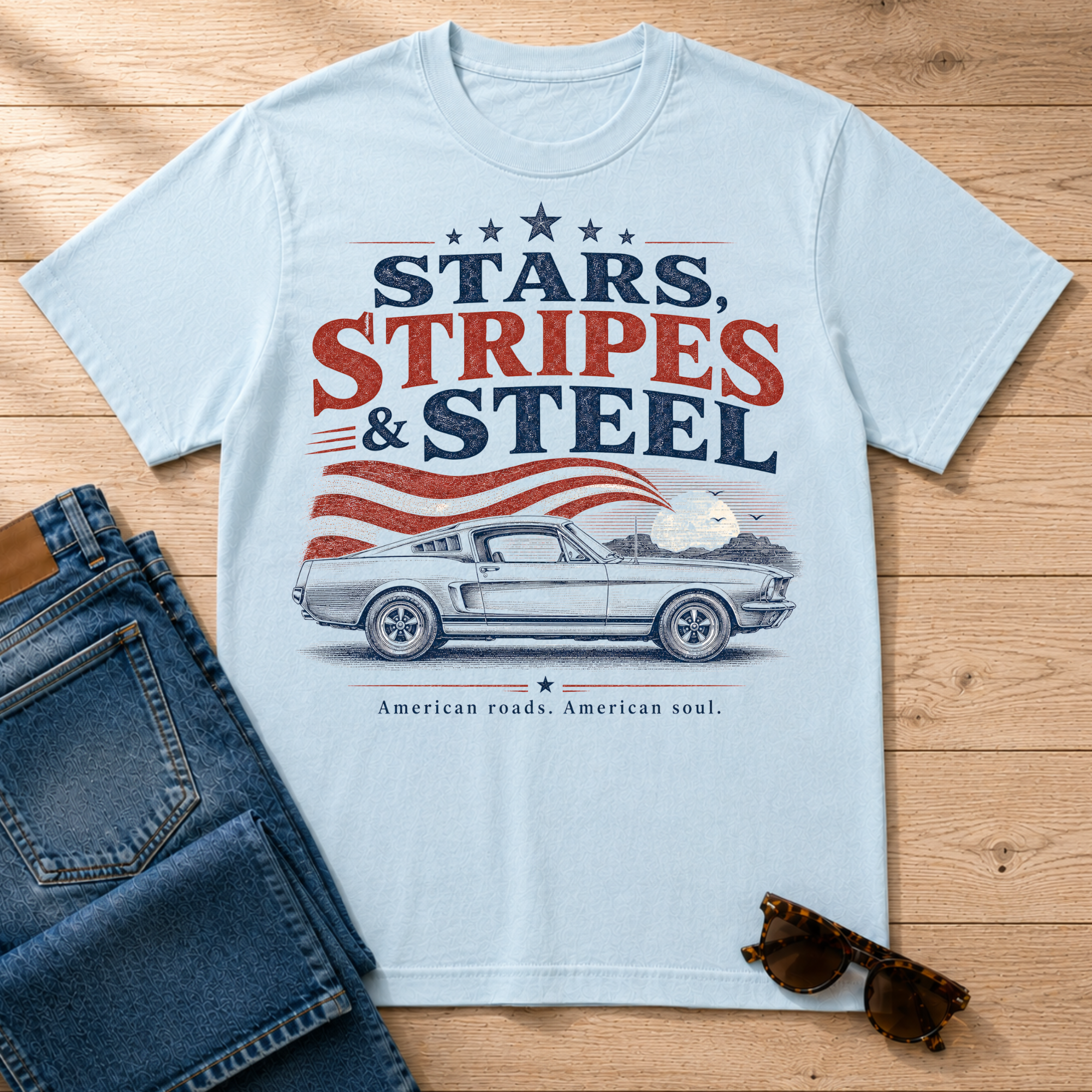 Stars, Stripes & Steel T-Shirt
