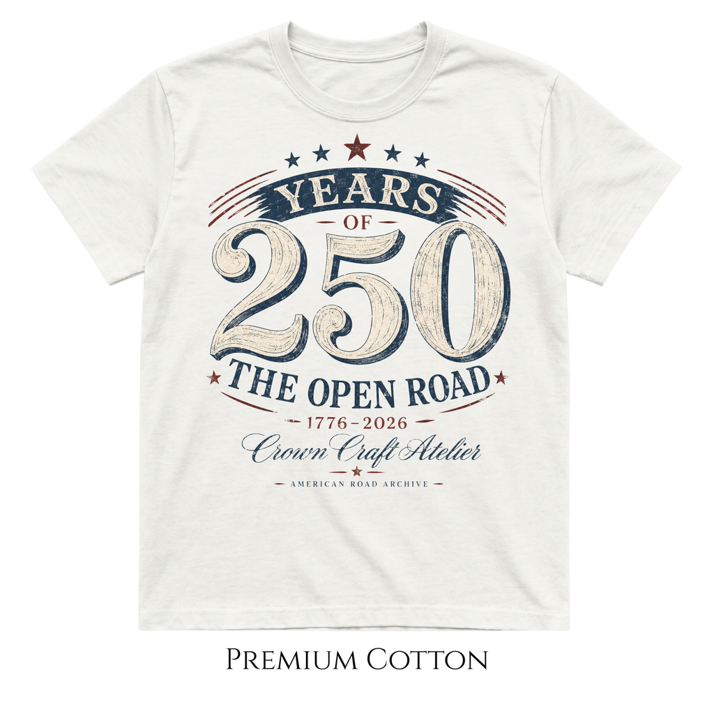 USA Patriotic 250 Years of The Open Road T-Shirt