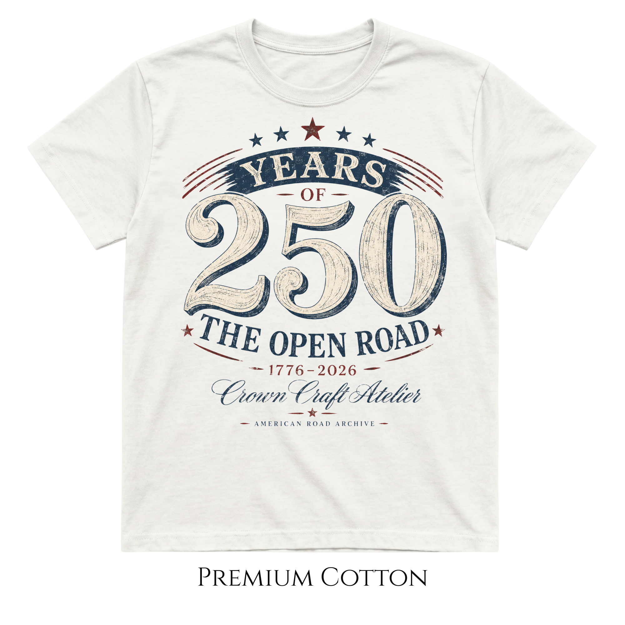 USA Patriotic 250 Years of The Open Road T-Shirt