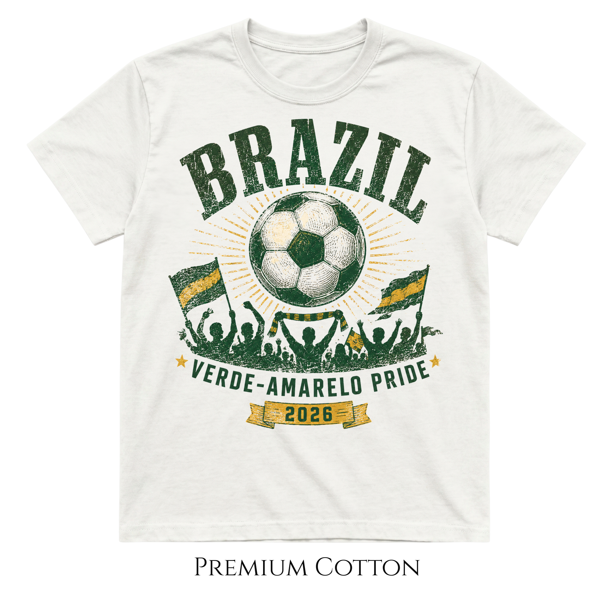 Brazil | Verde Amarelo Pride Soccer 2026 T-Shirt