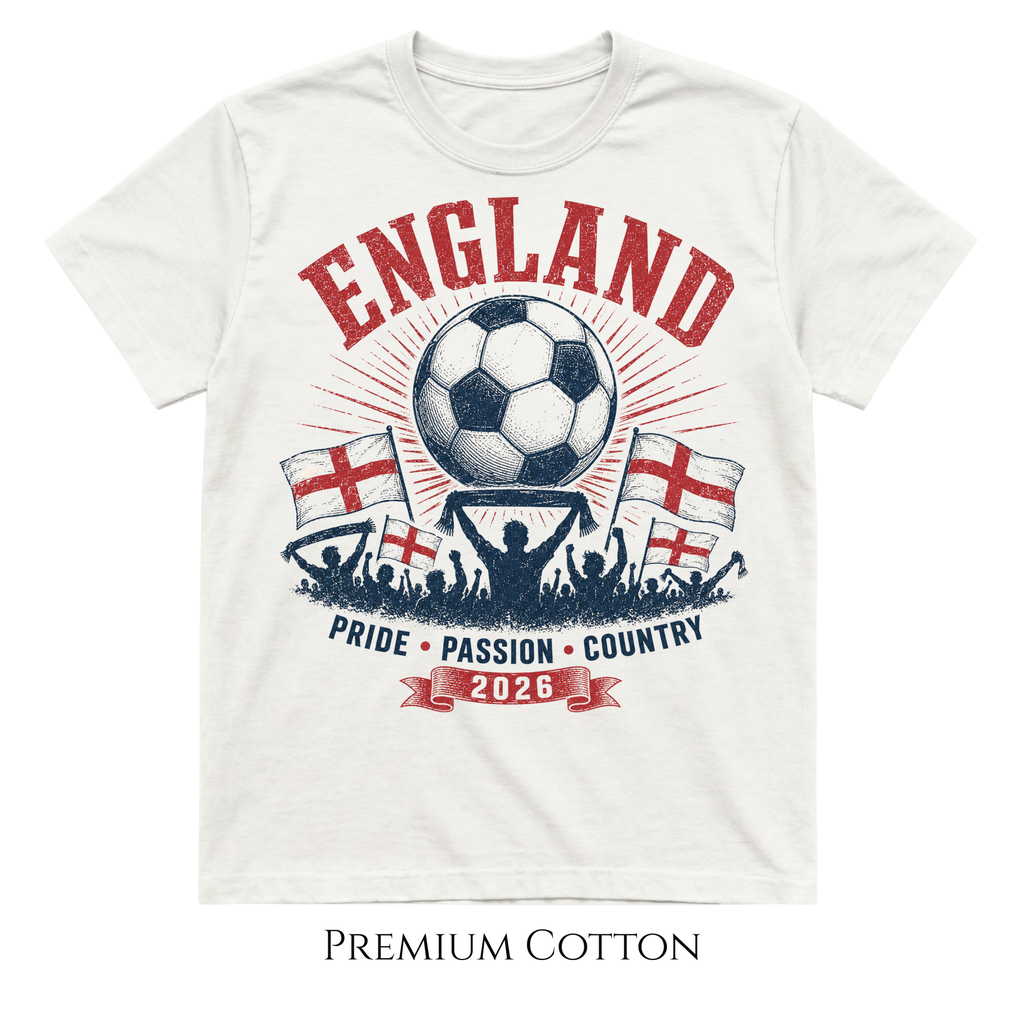 England | Pride Passion Country Soccer 2026 UK T-Shirt