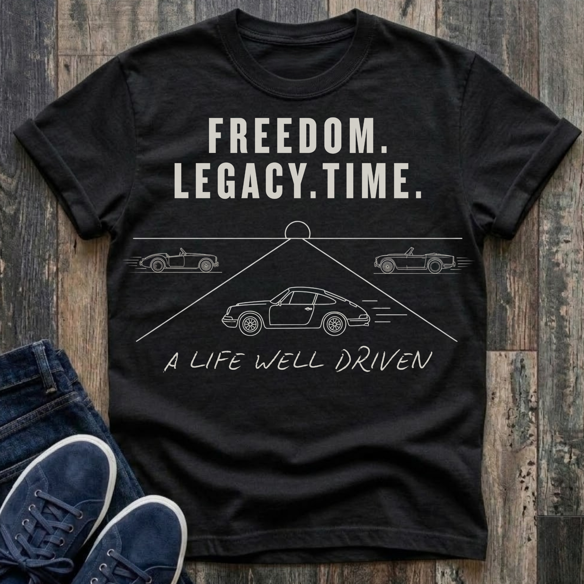 Freedom. Legacy. Time. - Life Well Driven T-Shirt