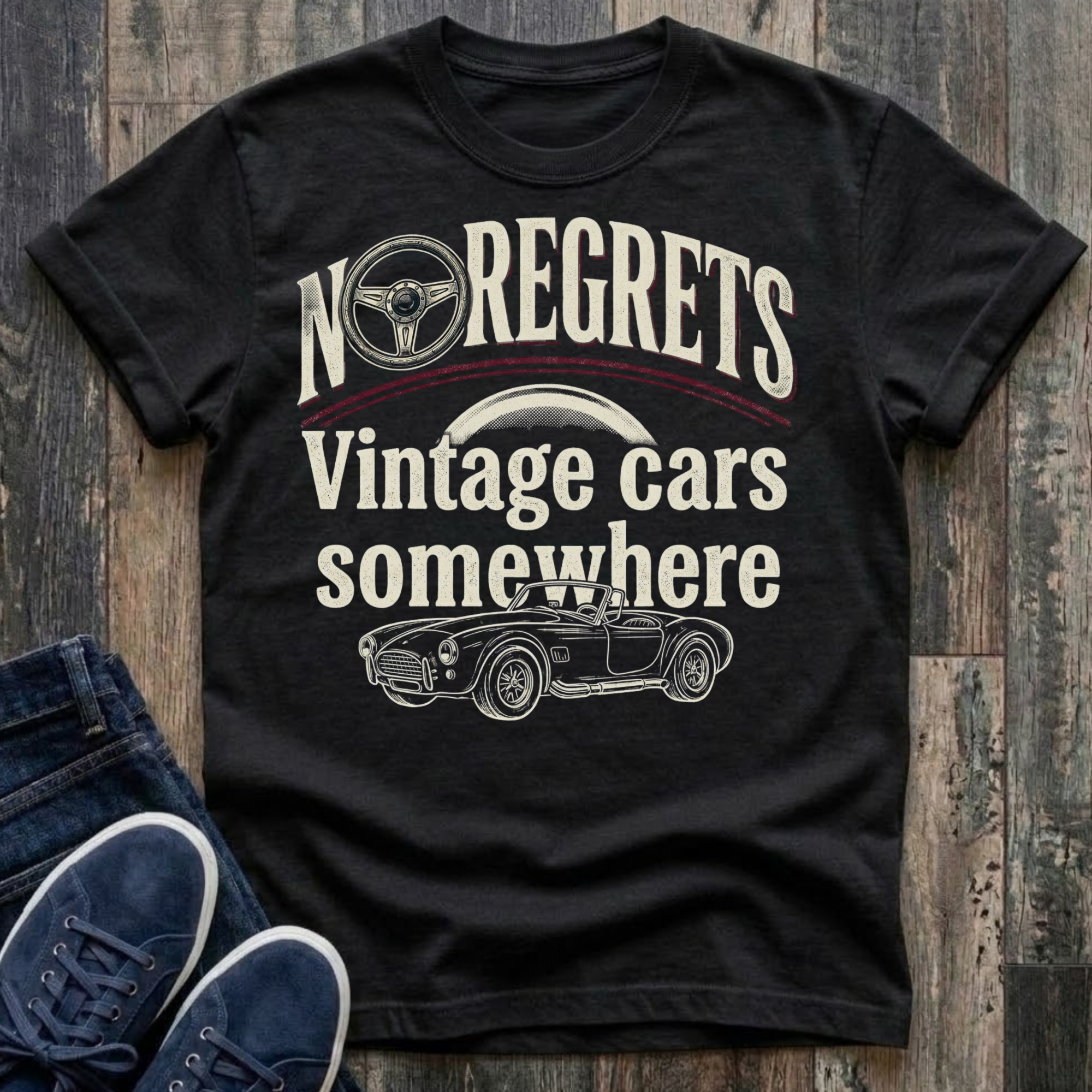 Vintage Cars Somewhere T-Shirt