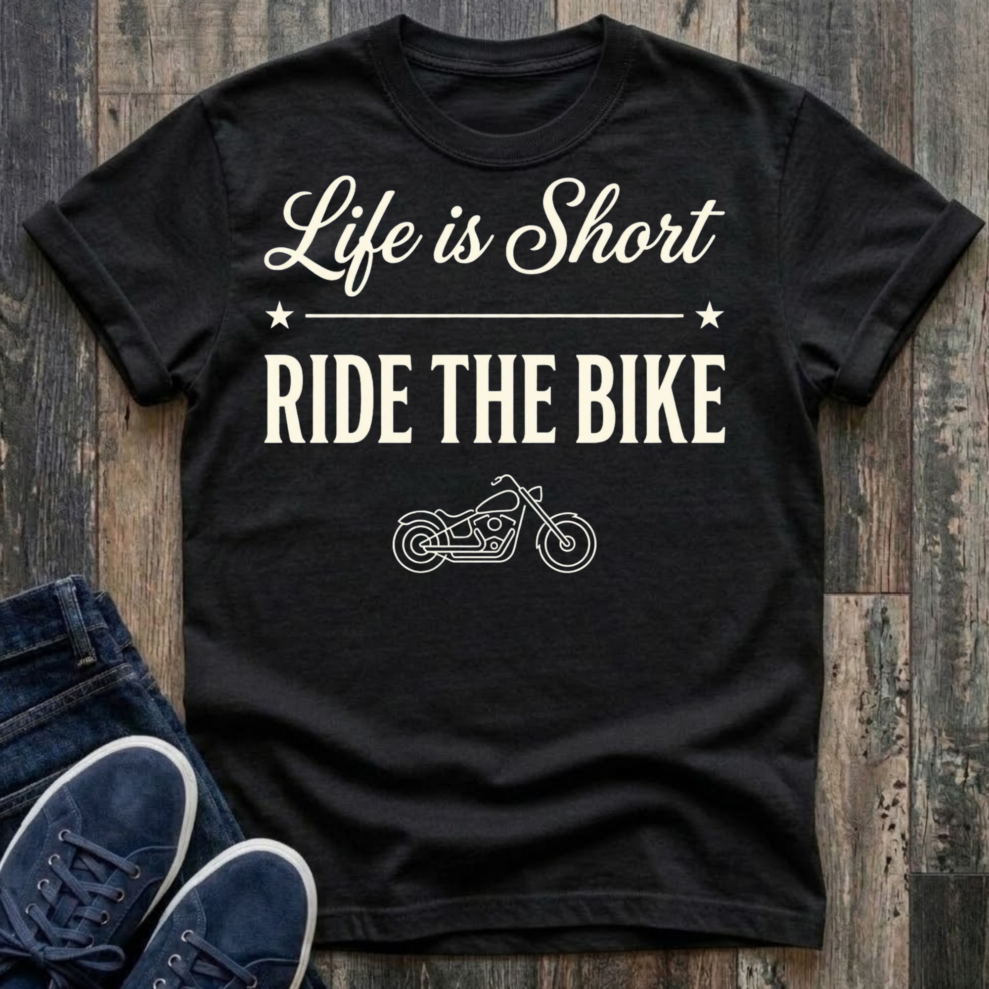 Life Is Short - Ride The Bike T-Shirt