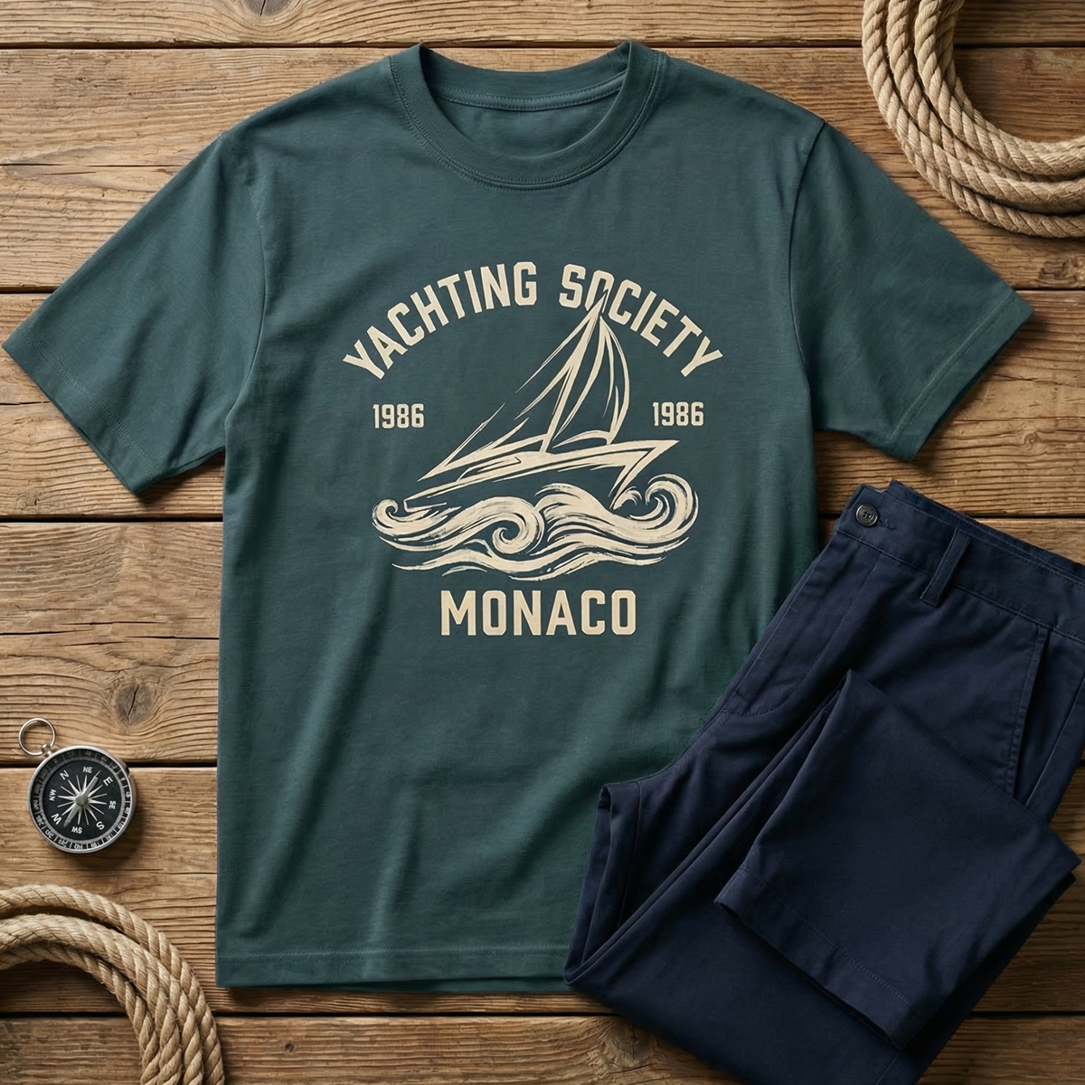 Yachting Society Monaco 1986 T-Shirt