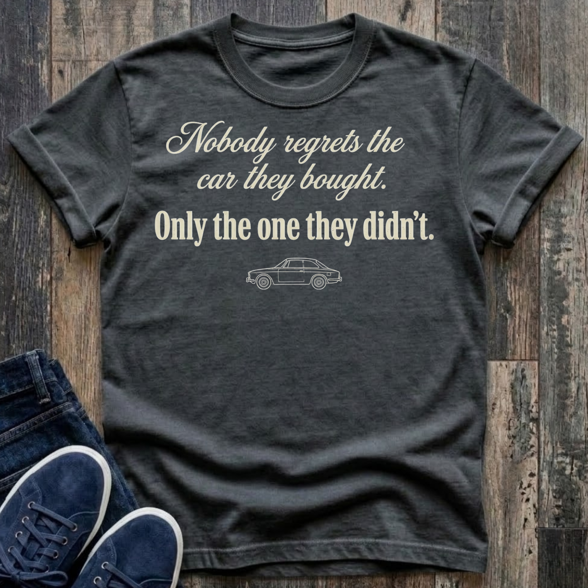 Nobody Regrets The Car They Bought - Only The One They Didn't T-Shirt