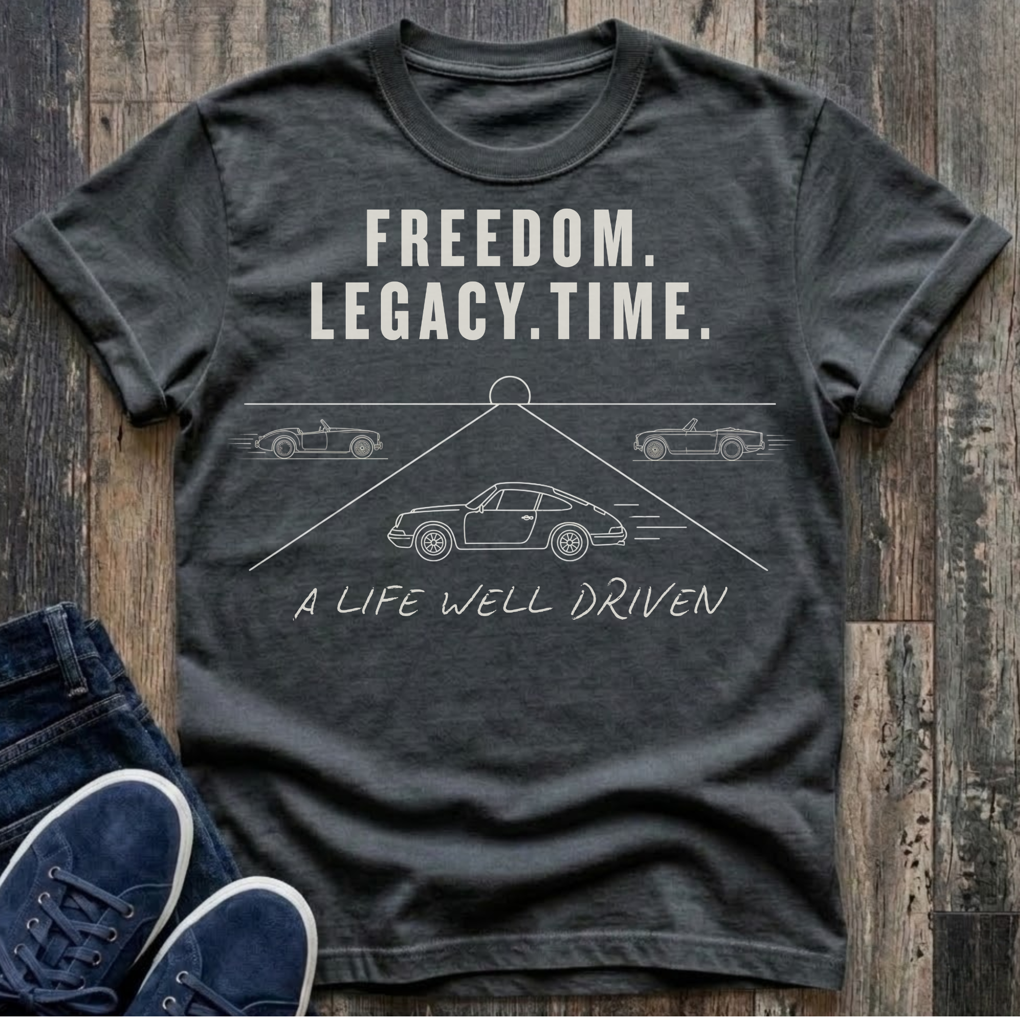 Freedom. Legacy. Time. - Life Well Driven T-Shirt