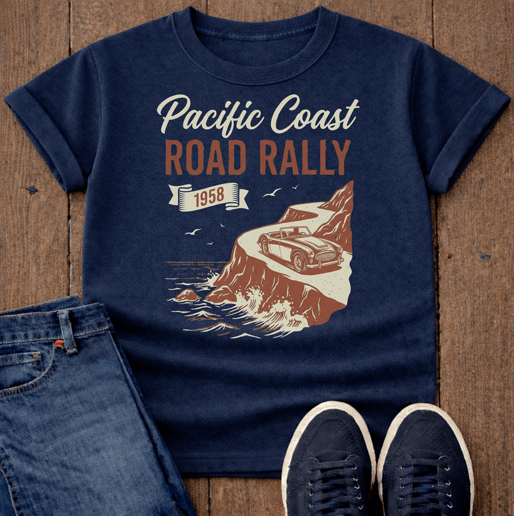1958 Pacific Coast Road Rally T-Shirt