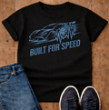 Cobalt Silver Car Built For Speed T-Shirt