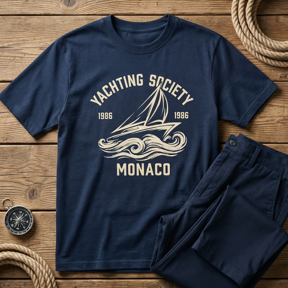 Yachting Society Monaco 1986 T-Shirt